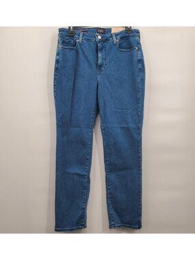 NYDJ High Rise Sheri Slim Straight Jeans Denim Pants Women Size 10P NWT LIFTTUCK